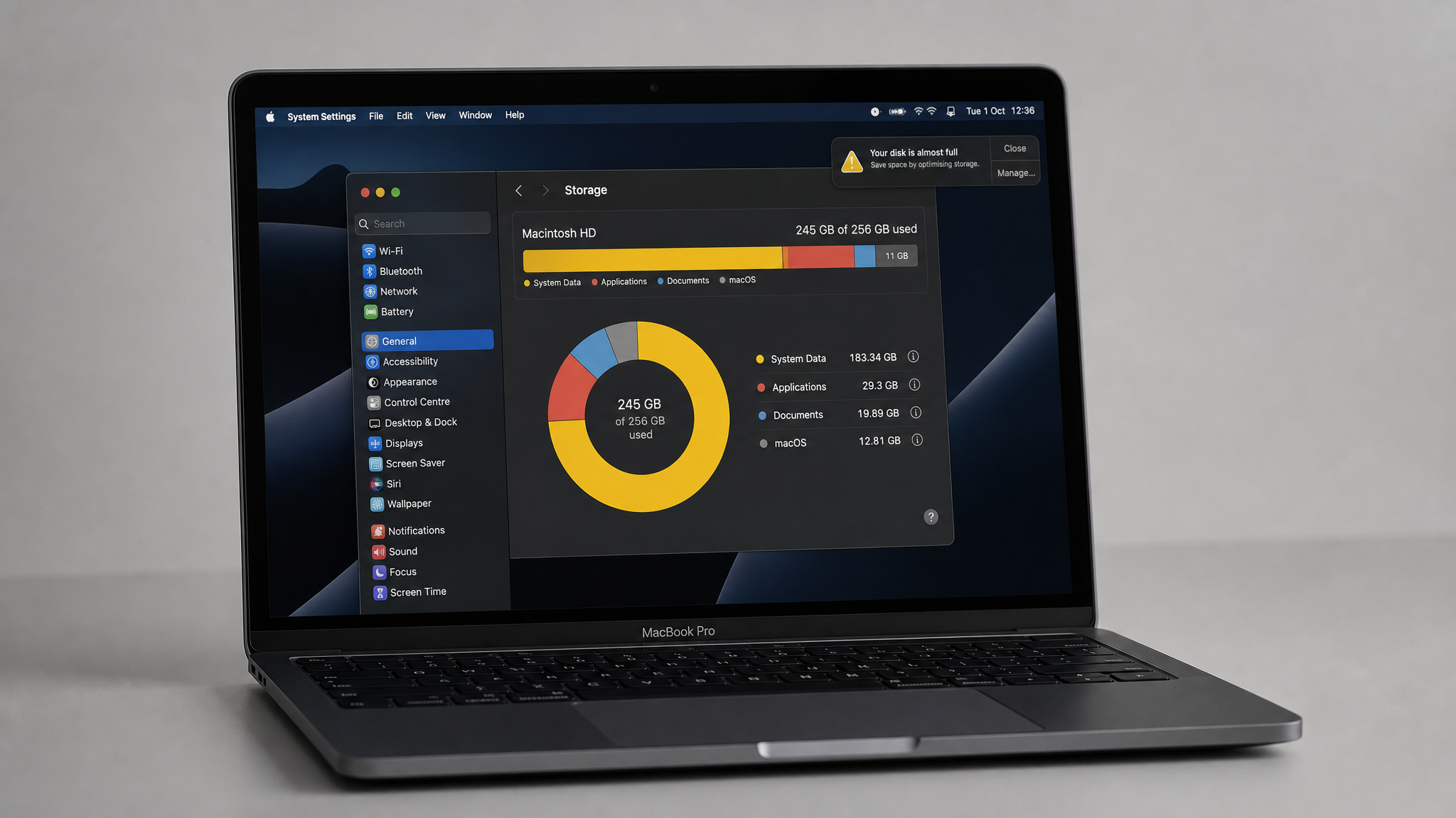 macOS Disk Full Storage Warning